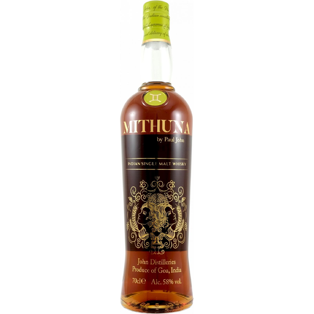PaulJohnSingleMaltWhiskeyMithuna.png Paul John Single Malt Whiskey Mithuna - Image 1
