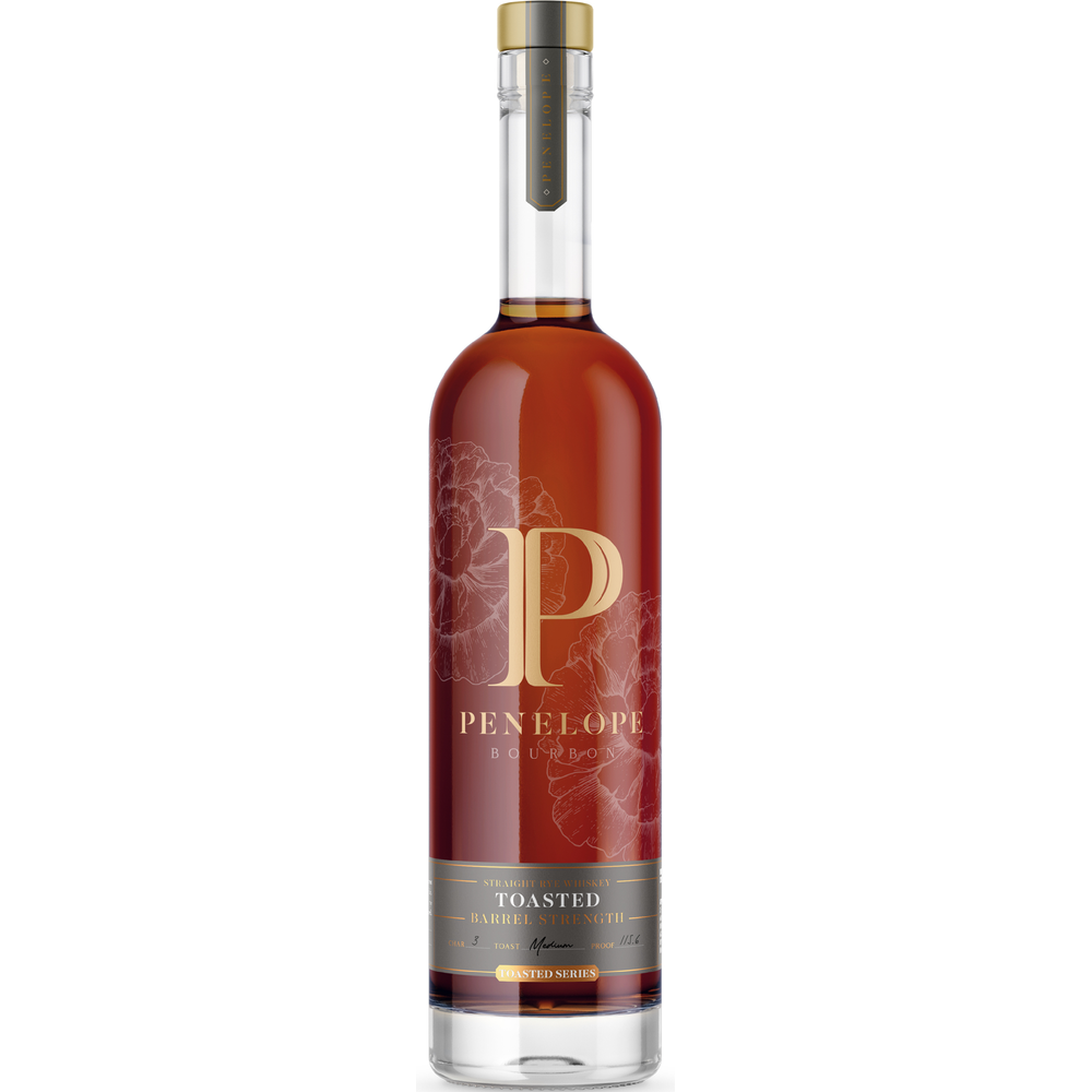PenelopeBourbonToastedSeriesRyeWhiskey.png Penelope Bourbon Toasted Series Rye Whiskey - Image 1