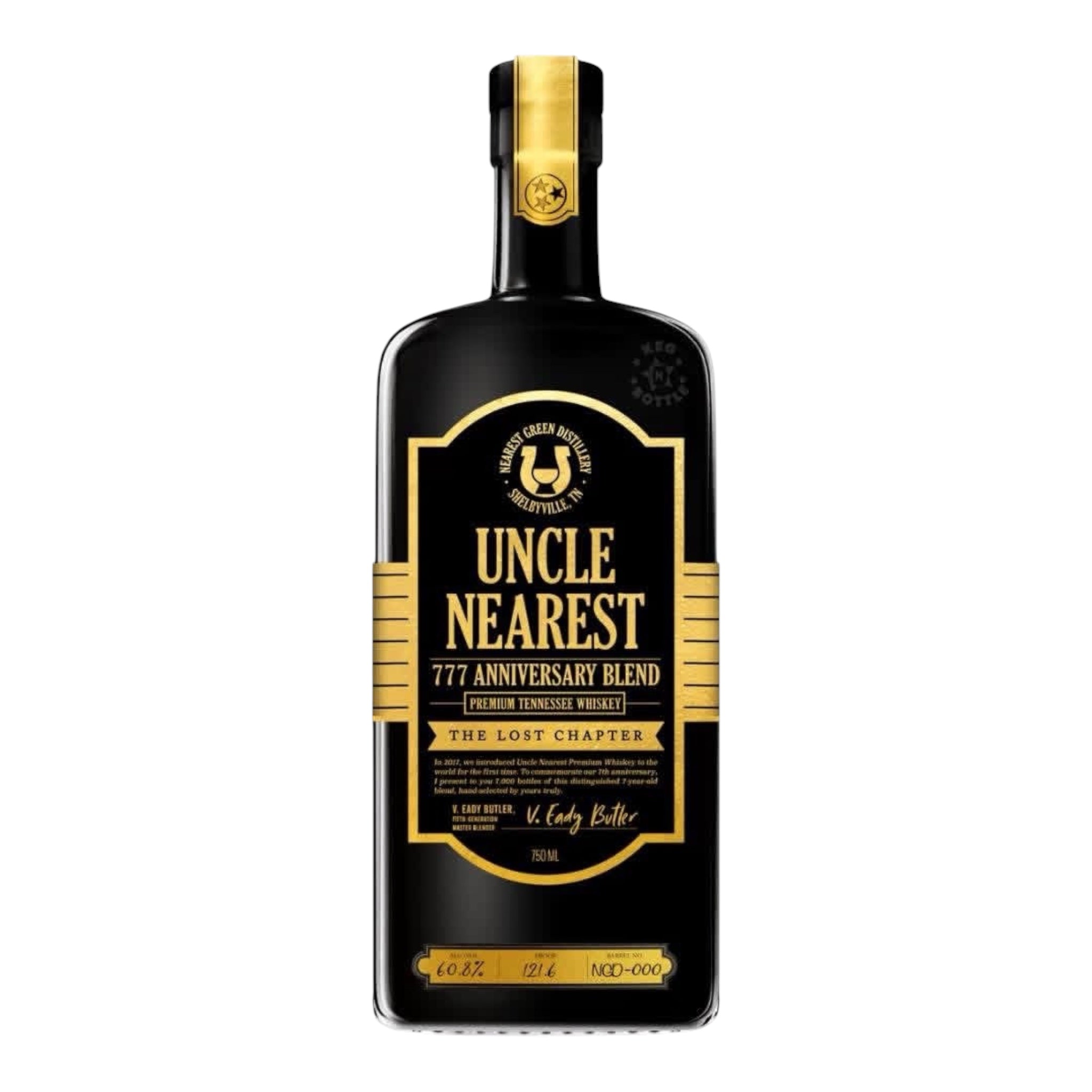 Photoroom_20260518_004714.jpg Uncle Nearest The Lost Chapter 777 Anniversary Blend - Image 1
