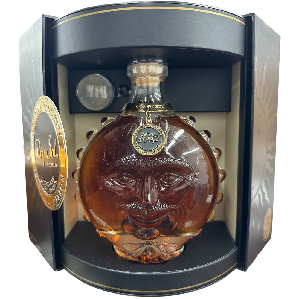 ReySol20thAnniversary10YearsAgedSingleBarrelExtraAnejoTequila.png Rey Sol 20th Anniversary 10 Years Aged Single Barrel Extra Anejo Tequila - Image 1
