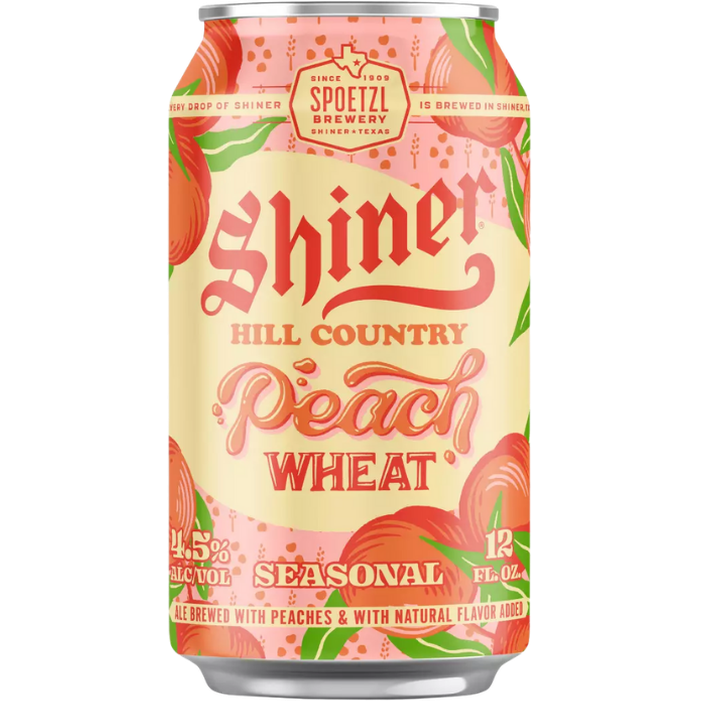 ShinerPeachWheatSeasonalCan.png Shiner Peach Wheat Seasonal - Image 1