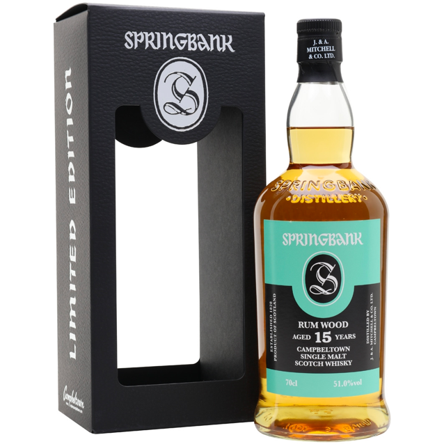 Springbank15YearRumCaskSingleMaltScotchWhisky.png Springbank 15 Year Rum Cask Single Malt Scotch Whisky - Image 1