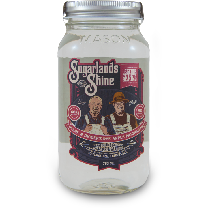 Sugarlands_Shine_Mark_and_Digger_s_Rye_Apple_Moonshine.png Sugarlands Shine Mark and Digger’s Rye Apple Moonshine - Image 1