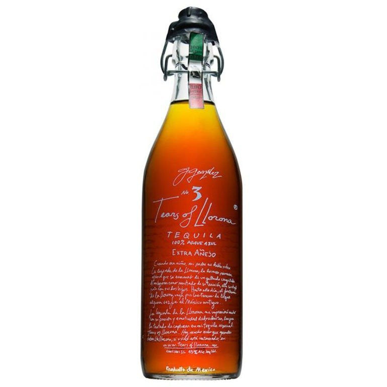 Tears-of-Llorona-No.-3-Extra-An_CC_83ejo_57843f49-018f-4015-957e-24ab828f9f78.jpg Tears of Llorona No. 3 Extra Añejo Tequila - Signed by German Gonzalez - Image 1