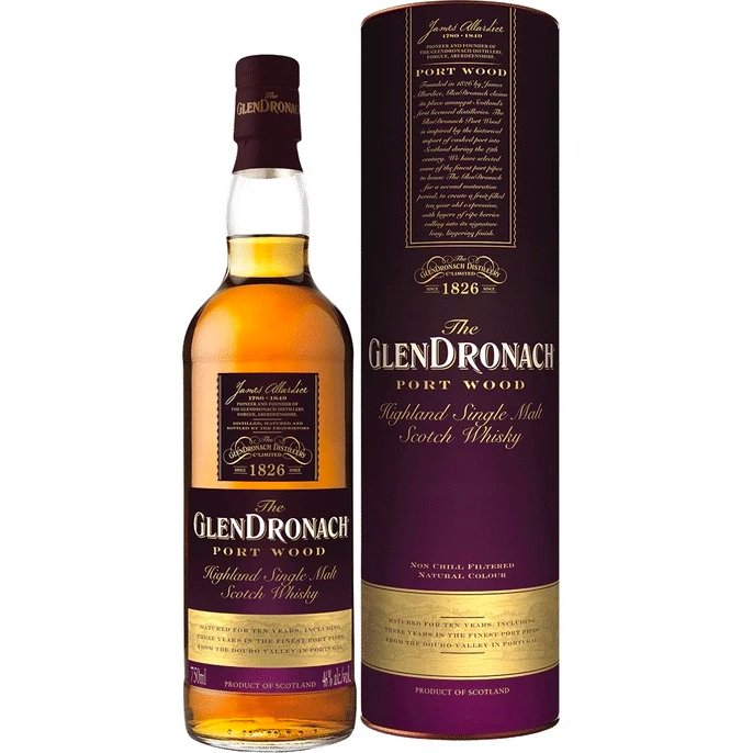 TheGlenDronachPortWoodHighlandSingleMaltScotchWhisky.png The GlenDronach Port Wood Highland Single Malt Scotch Whisky - Image 1