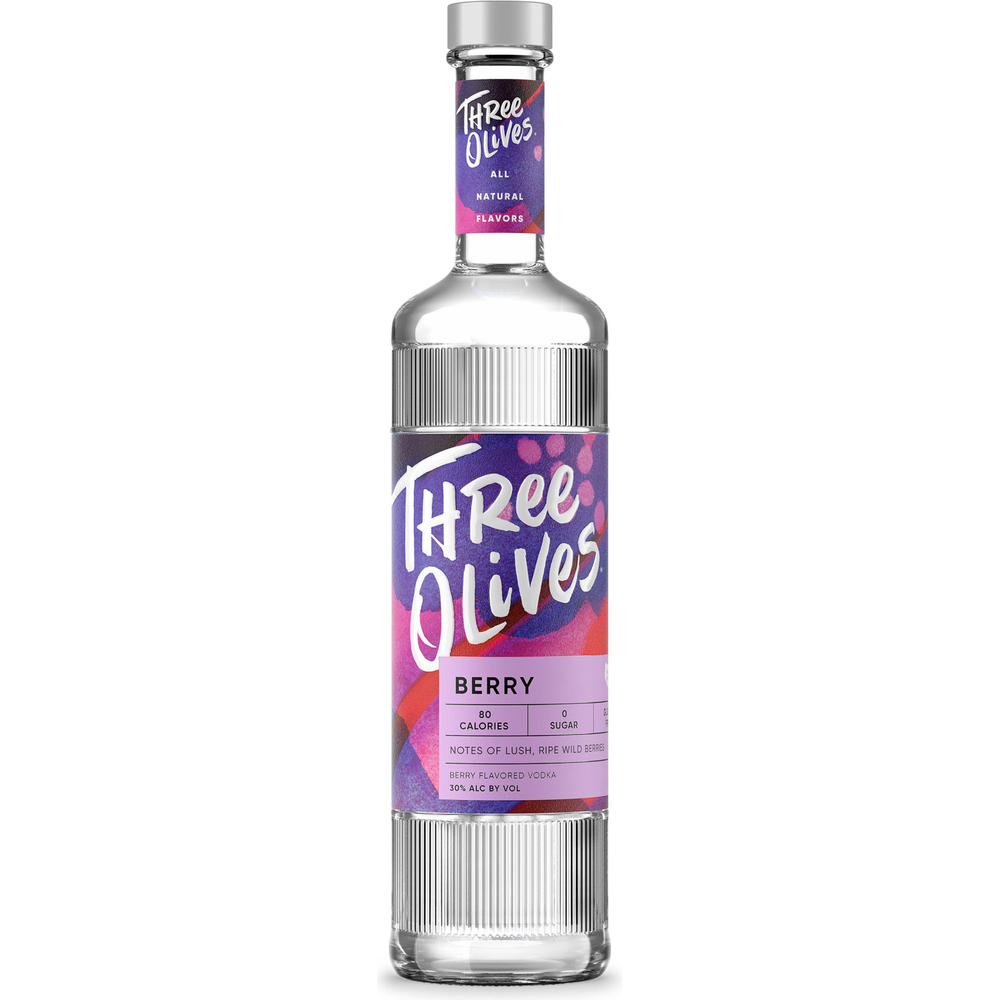 ThreeOlivesBerryVodka.png Three Olives Berry Vodka - Image 1