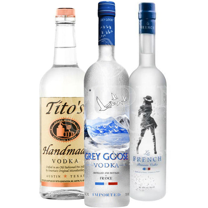 TitoGrayLa.jpg Tito's & Grey Goose & La French Vodka Bundle - Image 1