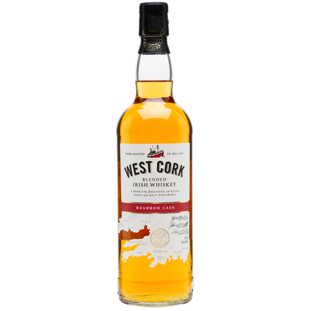 WestCorkBlendedIrishWhiskey.png West Cork Blended Irish Whiskey - Image 1