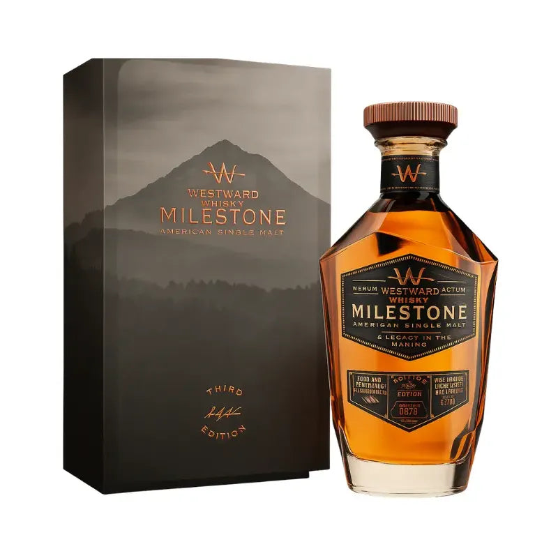 Westward_Whiskey_Milestone_Edition_No._3_American_Single_Malt_750mL_1.jpg Westward Whiskey Milestone Edition No. 3 American Single Malt 750ml - Image 1
