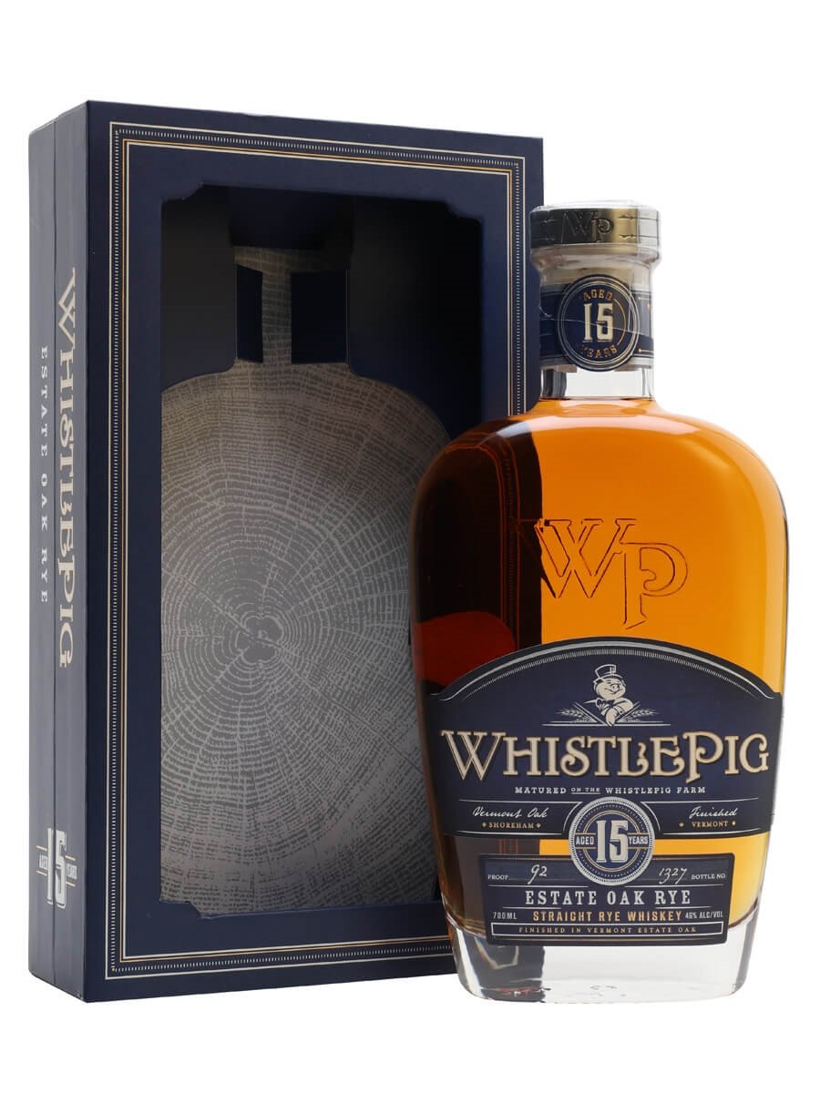 WhistlePig-15-Year-Old-Estate-Oak-Rye-Whiskey.jpg WhistlePig 15 Year Old Estate Oak Rye Whiskey - Image 1
