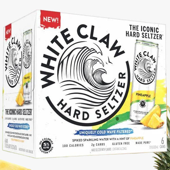 WhiteClawPineapple6pkcans.jpg White Claw Pineapple - Image 1