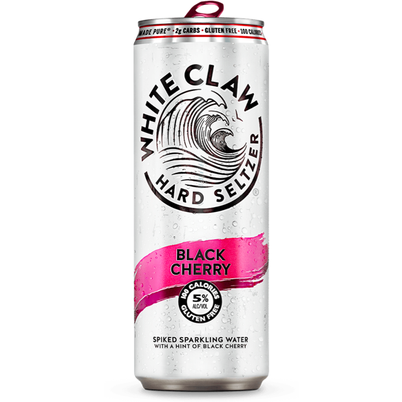 White_Claw_Hard_Seltzer_Black_Cherry.png White Claw Hard Seltzer Black Cherry 6pk - Image 1