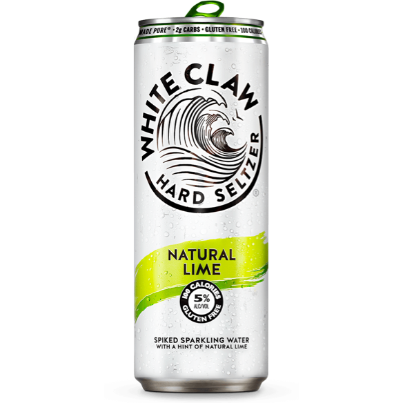 White_Claw_Hard_Seltzer_Natural_Lime.png White Claw Hard Seltzer Natural Lime 6pk - Image 1
