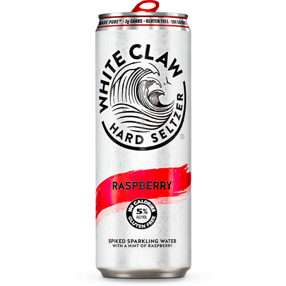 White_Claw_Hard_Seltzer_Raspberry.png White Claw Hard Seltzer Raspberry 6pk - Image 1