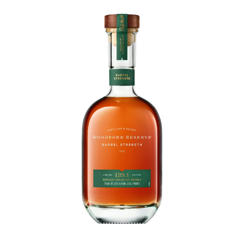 Woodford Reserve Barrel Strength Rye Whiskey 125.1 Proof 2025 Release 750ml - Image 1