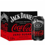 Jack Daniels & Coca Cola Zero Sugar 4pk Can