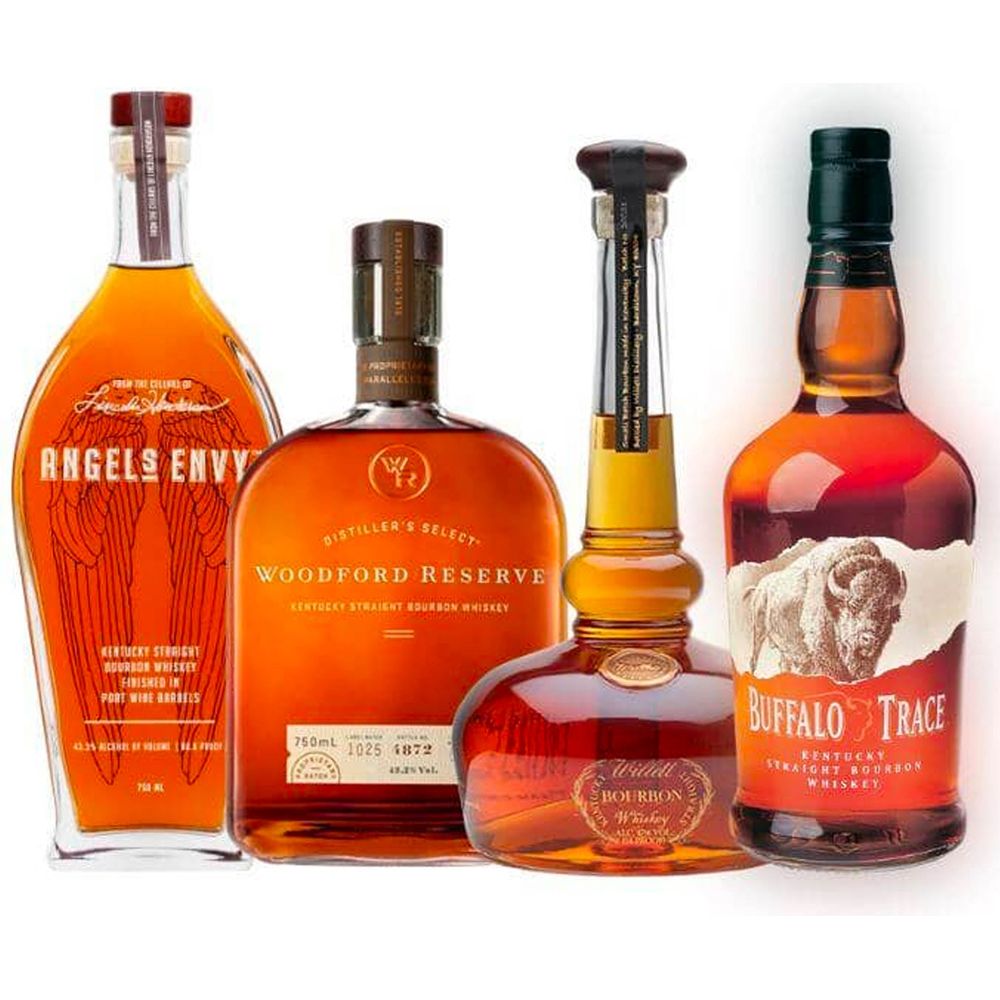 bundle_dab8a485-777e-48ab-b8ff-9af718d33d22.jpg Angel's Envy, Woodford Reserve, Willett Pot Still, & Buffalo Trace Bundle - Image 1