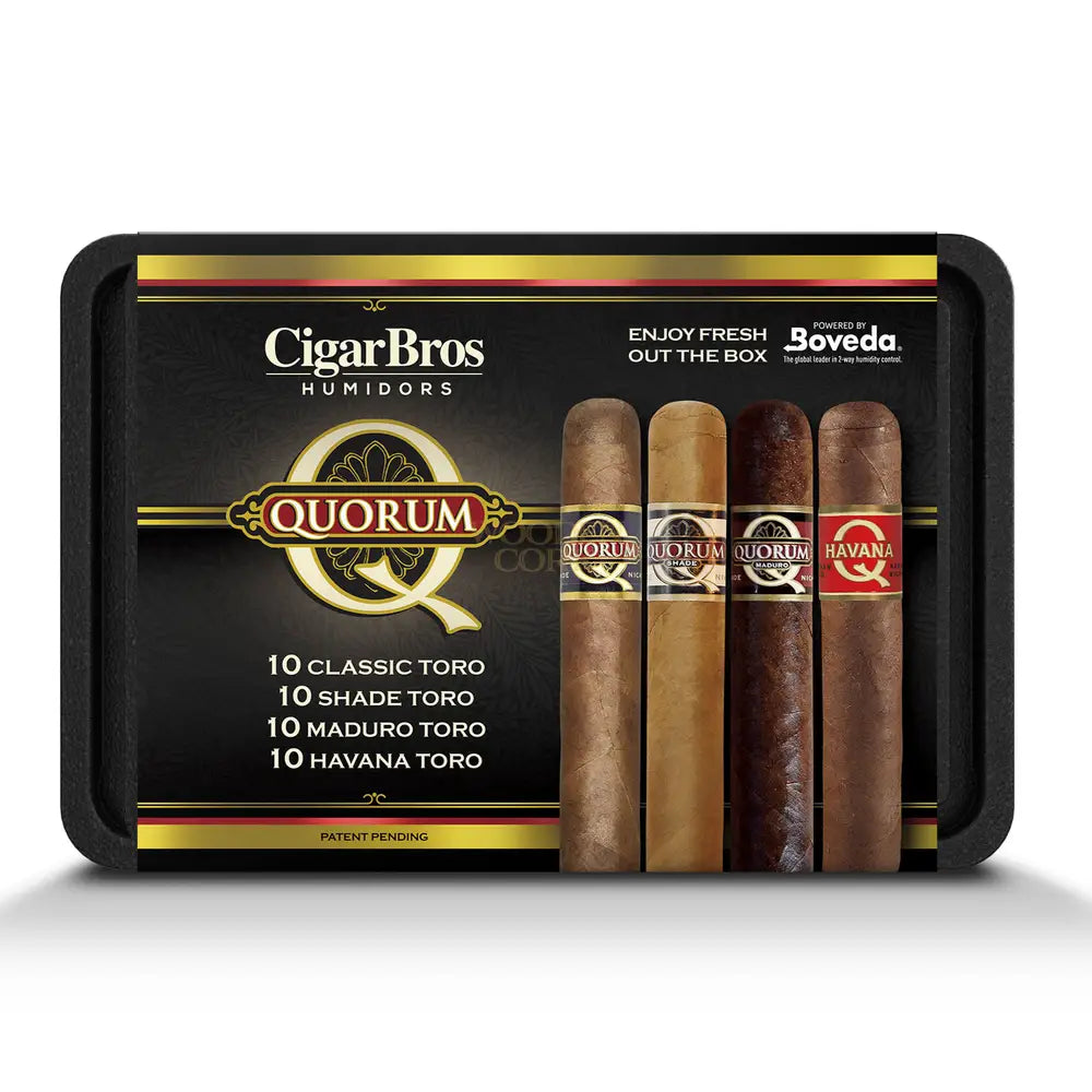 cigarbros-x-quorum-premium-cigars-set-personal-humidor-by-10x-classic-shade-maduro-983.jpg Quorum Premium Cigars Set + Personal Humidor by CigarBros - Image 1