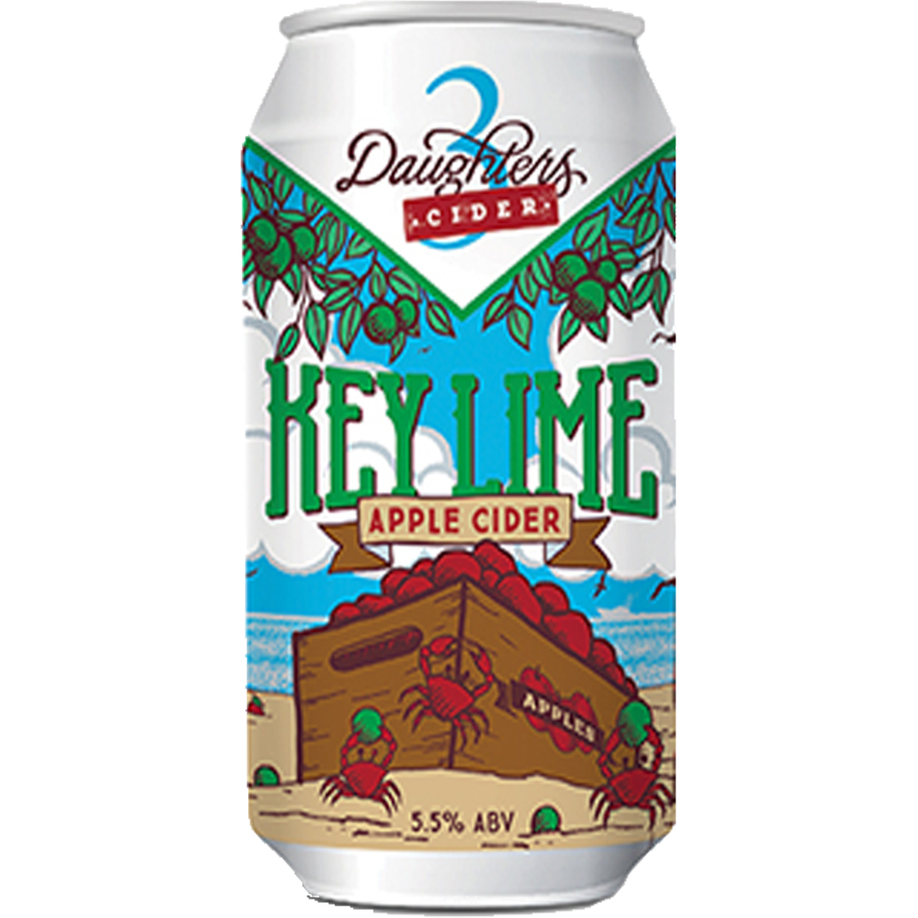 ec2d556dd2dabd222bcb95c91c06d4a3.png 3 Daughters Keylime Apple Cider - Image 1