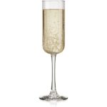 Libbey Paneled Champagne Flute Glasses, 7.5-ounce, Set of 4