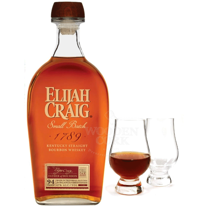 elijah-craig-small-batch-with-glencairn-glass-set-1105968936.png Elijah Craig Small Batch with Glencairn Glass Set - Image 1