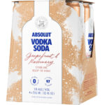 Absolut Ready to Drink Grapefruit & Rosemary Vodka Soda  4pk Cans