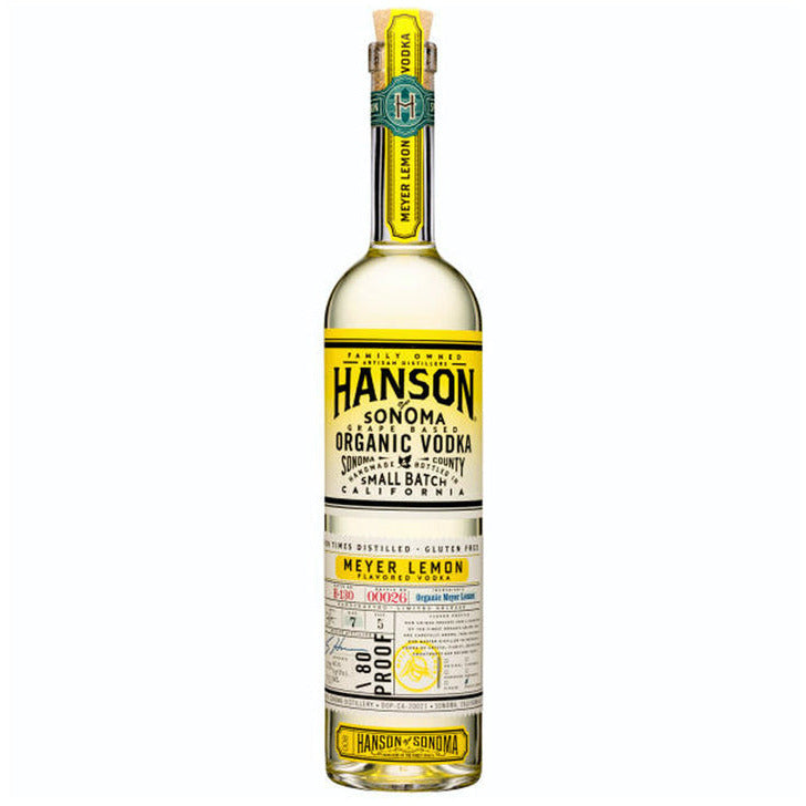 hanson-of-sonoma-organic-vodka.jpg Hanson of Sonoma Meyer Lemon Flavored Vodka - Image 1