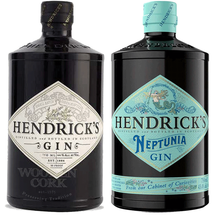 hendricks-gin-hendricks-neptunia.png Hendrick's Gin & Hendrick's Neptunia Gin Bundle - Image 1