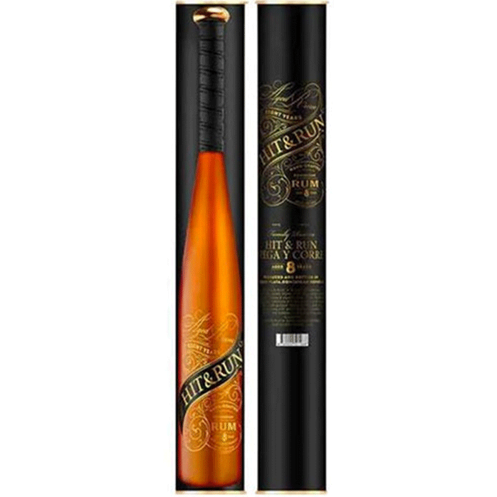 hit-run-rum-baseball-bat.png Hit & Run 8 Year Dominican Rum Baseball Bat - Image 1
