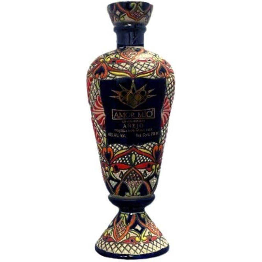 image_5c31bdd7-8116-4566-86fc-02a4d03aeeb4.jpg Amor Mio Gran Reserva Rainbow Ceramic Anejo Tequila - Image 1