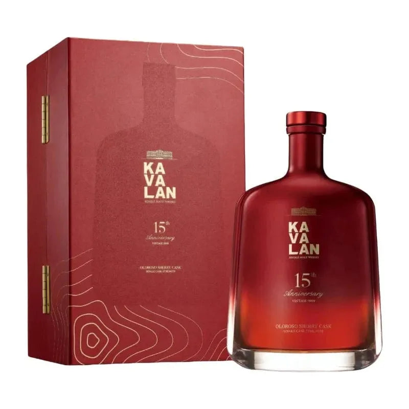 kavalan-15th-anniversary-oloroso-sherry-cask-single-malt-whisky-1133109426.jpg Kavalan 15th Anniversary Oloroso Sherry Cask Single Malt Whisky - Image 1