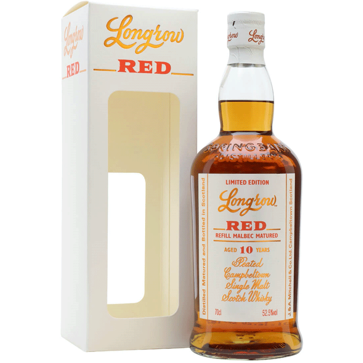 longrow-red-10.png Longrow Red 10 Year Old Refill Malbec Finish Scotch Whisky - Image 1