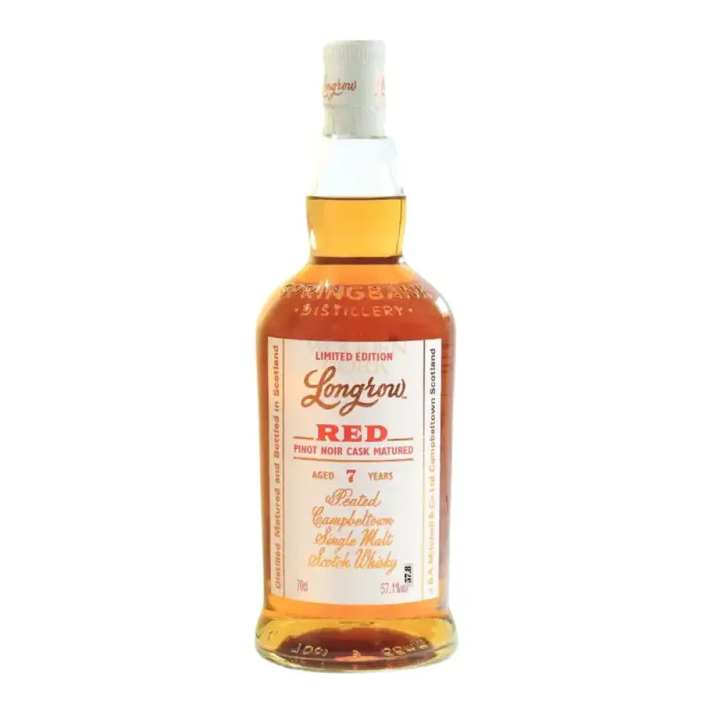longrow-red-7-year-pinot-noir-cask-matured-limited-edition-scotch-750ml-195.jpg Longrow Red 7 Year Pinot Noir Cask Matured Limited Edition Scotch 750mL - Image 1