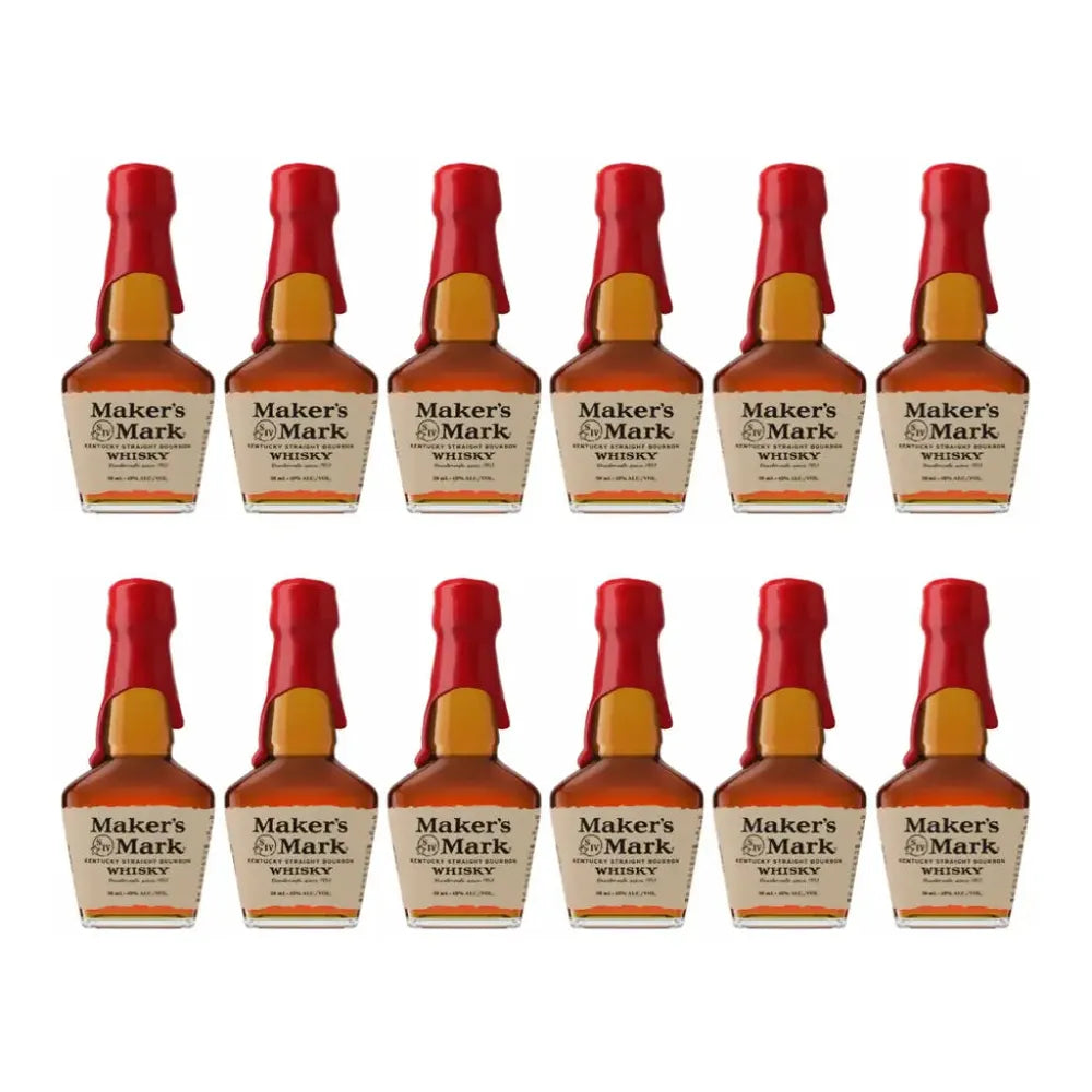 makers-mark-bourbon-whisky-50ml-12-pack-229.jpg Maker's Mark Bourbon Whisky 50ml 12 Pack - Image 1