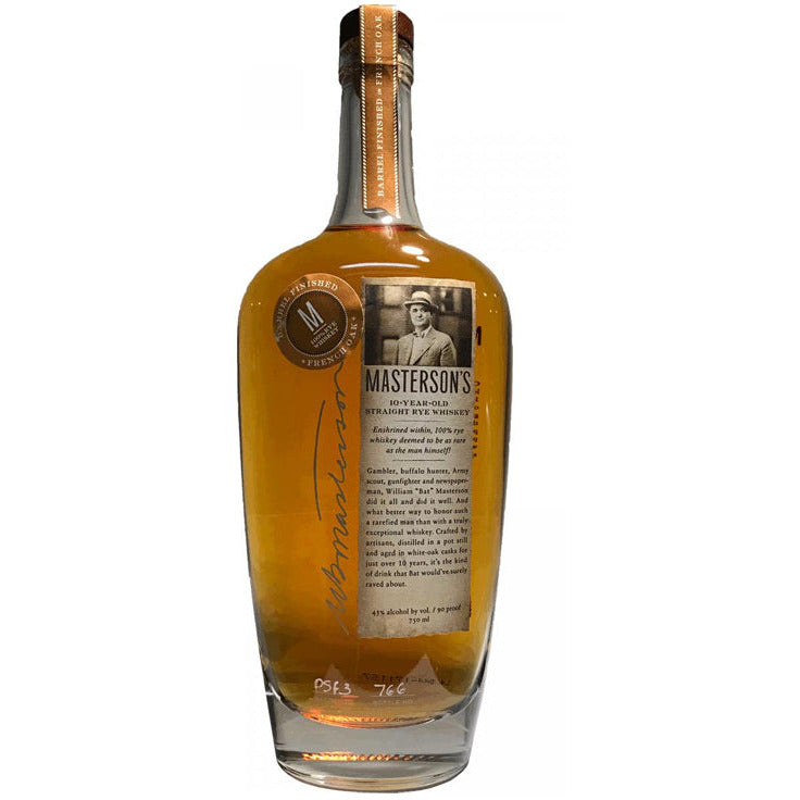 mastersons-straight-rye-whiskey-french-oak-barrel-finish-10-year-old.jpg Masterson's Straight Rye Whiskey French Oak Barrel Finished 10 Yr - Image 1
