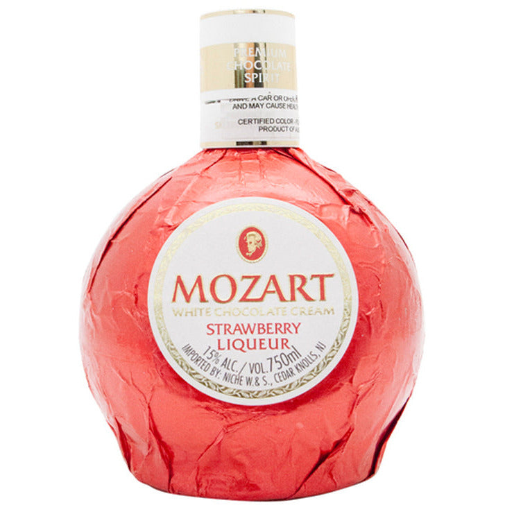 mozart-white-chocolate-strawberry-cream-liqueur.jpg Mozart White Chocolate Strawberry Cream Liqueur - Image 1