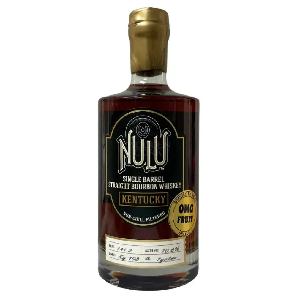 nulu-single-barrel-bourbon-omg-fruit-hazmat-proof-141-2-316.jpg Nulu Single Barrel Bourbon 'OMG Fruit' Hazmat Proof 141.2 - Image 1