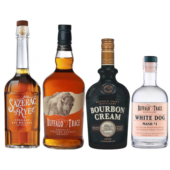 sazerac-buffalo-trace-bourbon-cream-white-dog-mash.jpg Buffalo Trace & Sazerac Rye & Bourbon Cream & White Dog Mash #1 Bundle - Image 1