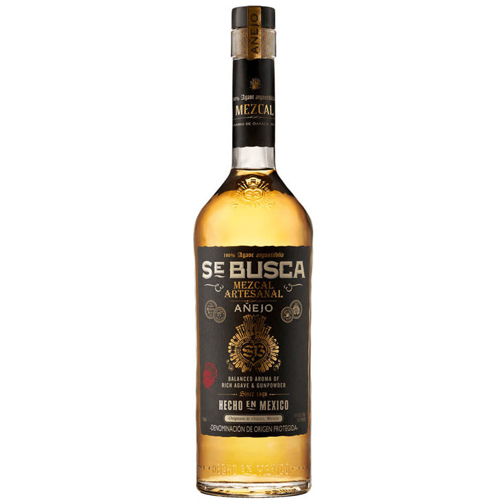 se-busca-mezcal-anejo.jpg Se Busca Mezcal Añejo Mezcal Artesanal 100% Agave Angustifolia - Image 1