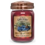 The Candleberry Co. Black Cherry Bourbon™, Large Jar Candle