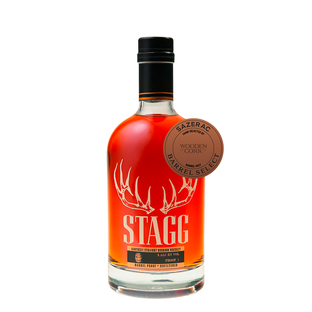 stagg-jr-single-barrel-wooden-cork_30693fd6-5e5e-4ceb-9e28-5b495be61273.png Stagg Jr. Bourbon Single Barrel Select by Wooden Cork 133 Proof - Image 1