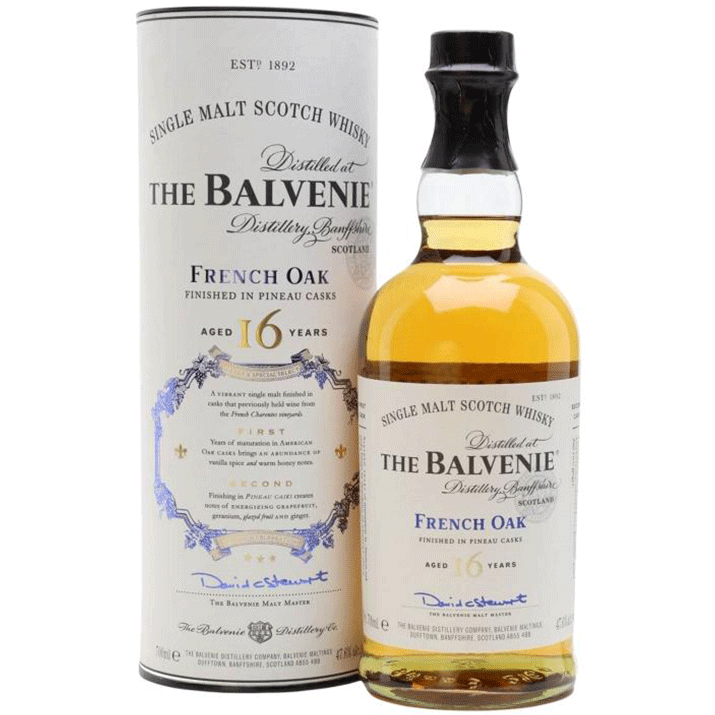 the-balvenie-16-year.png The Balvenie 16 Year Old French Oak Single Malt Scotch Whiskey - Image 1