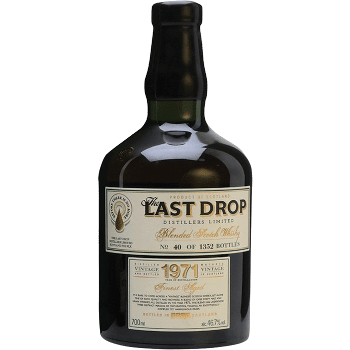 the-last-drop-1971-scotch-whiskey.png The Last Drop Distillers 1971 Vintage Blended Scotch Whiskey - Image 1