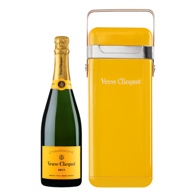 veuve-clicquot-yellow-label-brut-cooler-portable-champagne.png Veuve Clicquot Champagne Brut Yellow Label With Portable Cooler Gift Box 750ml - Image 1
