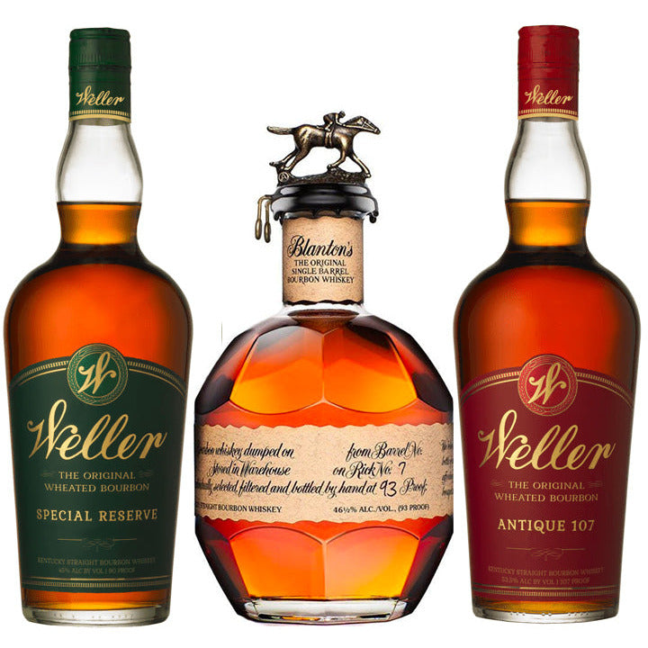 weller-special-reserve-blantons-bourbon-weller-antique-107-bundle.jpg W.L. Weller Special Reserve & Blanton's Bourbon & W.L. Weller Antique 107 Bundle - Image 1