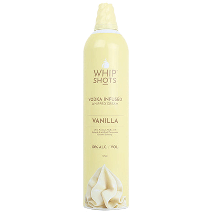 whip-shots-vanilla.png Whipshots Vanilla Vodka Infused Whipped Cream by Cardi B 375ml - Image 1