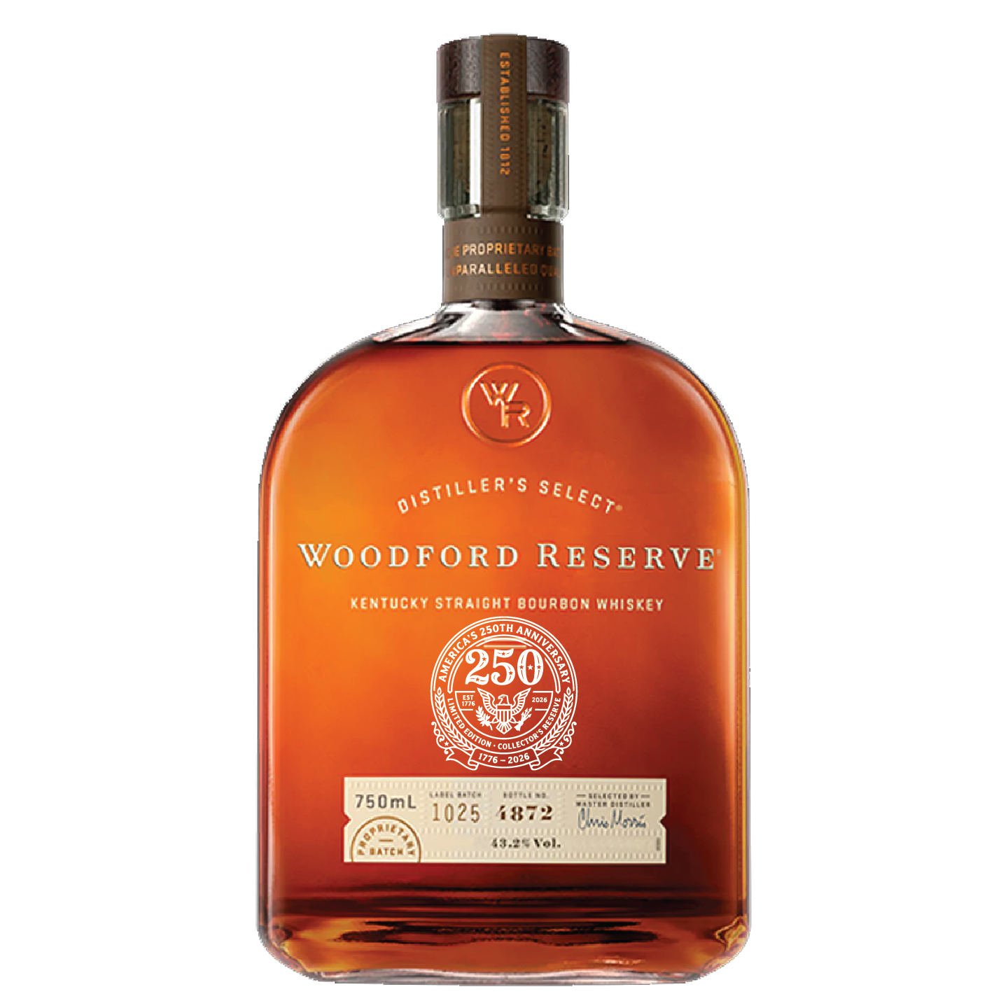 woodfordreserveamerica250.png Woodford Reserve Bourbon America's 250th Anniversary Collector's Reserve Edition 750mL - Image 1