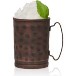 Libbey Moscow Mule Hammered Copper Mugs, 14-ounce, Set of 4