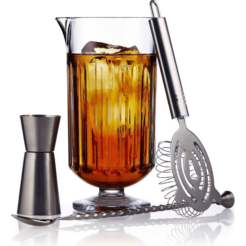 zagcunvhcsm0fmodst7g.jpg Libbey Classic Cocktail Flashback 4-Piece Bar Mixing Set - Image 1